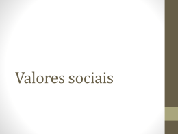 Valores sociais