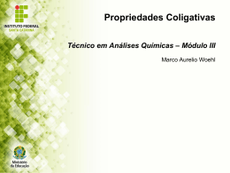 PROPRIEDADES COLIGATIVAS II - Docente