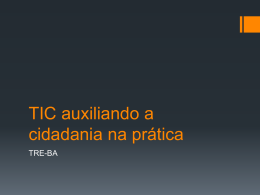 TIC auxiliando a cidadania na prática - Sucesu-BA