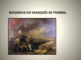 biografia do marquês de pombal