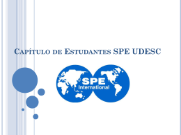 Apresentação Capitulo SPE – UDESC