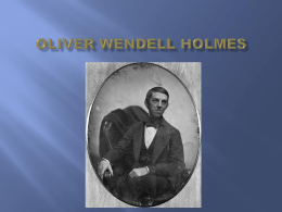 Oliver Wendell Homes