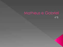 Matheus e Gabriel 4°B
