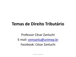 Direito Tribut&aacute;rio II - Alunos - Direito Unimep