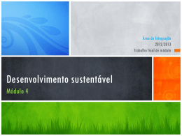 Desenvolvimento sustent&aacute;vel &ndash; SANDRA VIEIRA