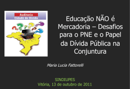 Educa&ccedil;&atilde;o - Auditoria Cidad&atilde; da D&iacute;vida