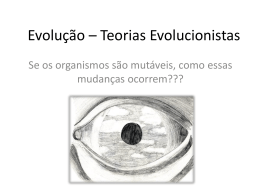 Evolucao1 - Biologia