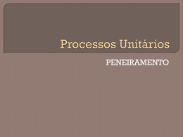 Processos Unitários