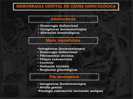 HEMORRAGIA GENITAL DE CAUSA GINECOLÓGICA E