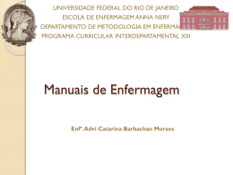 Manuais de Enfermagem