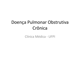 Doença Pulmonar Obstrutiva Crônica