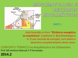 bioclimatologia e recursos bioclimáticos