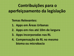 2. Contribui&ccedil;&otilde;es para o aperfei&ccedil;oamento da legisla&ccedil;&atilde;o