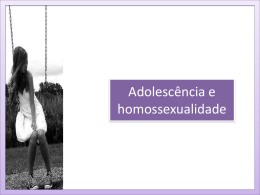 Adolescência e homossexualidade