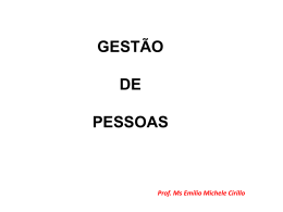 GEST&Atilde;O DE PESSOAS