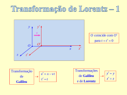 Transformação de Lorentz