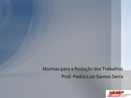 Fases da Elabora&ccedil;&atilde;o dos Trabalhos de Gradua&ccedil;&atilde;o
