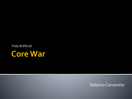 Core War - Inteligência Artificial UFES 2009/2 / FrontPage