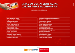 ALUNOS DA UNIDADE BANGU