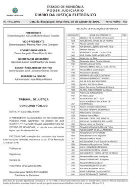 03 - Tribunal de Justiça de Rondônia