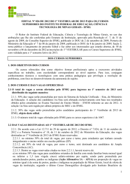 edital - vestibular 2013-1 - cursos superioes