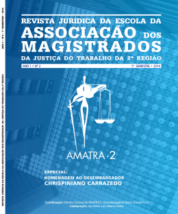 Abrir Pdf - Associa&ccedil;&atilde;o dos Magistrados da Justi&ccedil;a do Trabalho da 2&ordf;
