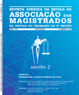 Abrir Pdf - Associa&ccedil;&atilde;o dos Magistrados da Justi&ccedil;a do Trabalho da 2&ordf;