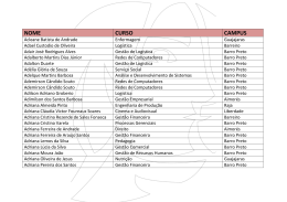 NOME CURSO CAMPUS
