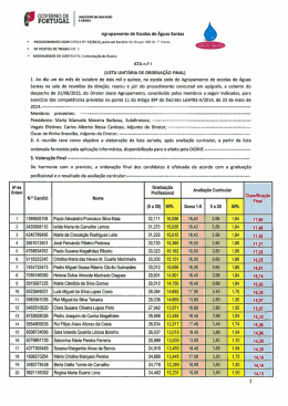 Ata 1 - Agrupamento de Escolas de Águas Santas