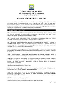 Edital 001.2015 - Regulamento Geral 02/09/2015