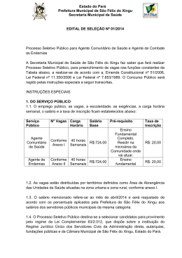 Estado do Par&aacute; Prefeitura Municipal de S&atilde;o F&eacute;lix do Xingu
