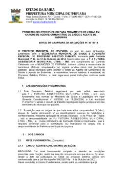 estado da bahia prefeitura municipal de ipupiara