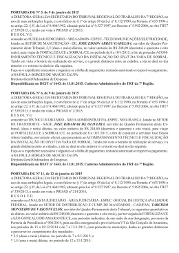 PORTARIA DG N&ordm; 5, de 9 de janeiro de 2015 A DIRETORA