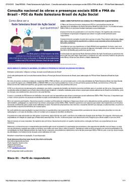 Data RESAS :: Rede Sales...a Brasil de A&ccedil;&atilde;o Social