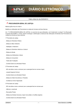 Di&aacute;rio oficial do dia 25/05/2013 PROCURADOR