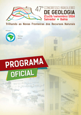 Programa - 47º Congresso Brasileiro de Geologia