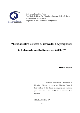 &ldquo;Estudos sobre a s&iacute;ntese de derivados de cyclophostin inibidores da