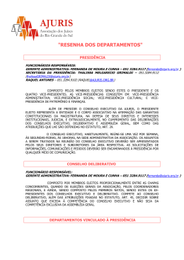 "RESENHA DOS DEPARTAMENTOS"