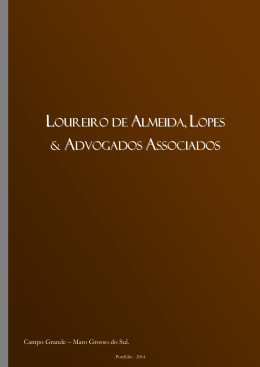 Portf&oacute;lio - Loureiro de Almeida, Lopes & Advogados Associados