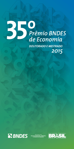 Pr&ecirc;mio BNDES de Economia 2015