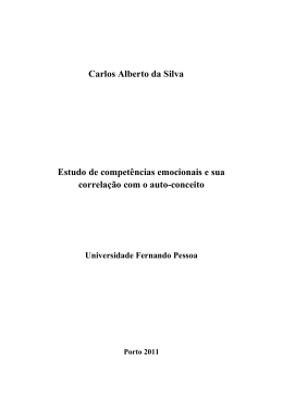 Carlos Alberto da Silva Estudo de competências emocionais e sua