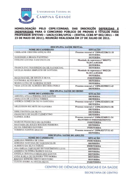 Baixe aqui o Arquivo - Universidade Federal de Campina Grande