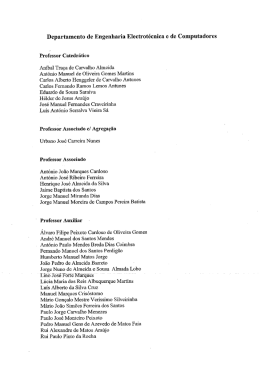 Professores e Investigadores de Carreira e outros Docentes e