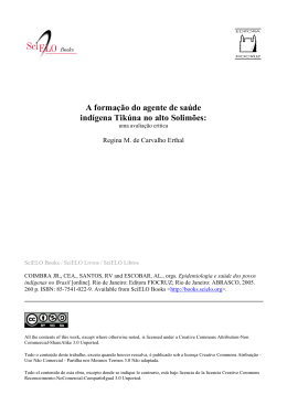 A forma&ccedil;&atilde;o do agente de sa&uacute;de ind&iacute;gena Tik&uacute;na no