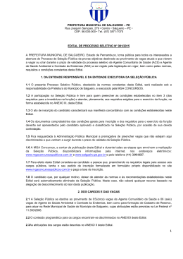 PREFEITURA MUNICIPAL DE SALGUEIRO &ndash; PE Rua Joaquim