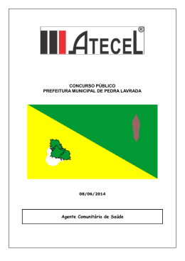 Agente Comunit&aacute;rio de Sa&uacute;de