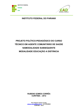 INSTITUTO FEDERAL DO PARAN&Aacute; PROJETO