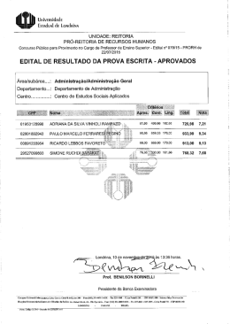 Área/Subárea: Administração/Administração Geral