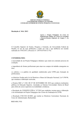 resolu&ccedil;&atilde;o n&ordm; 04a/2013 - Universidade Federal da Para&iacute;ba