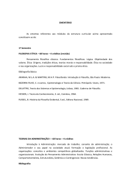 EMENT&Aacute;RIO As ementas referentes aos m&oacute;dulos da - Pro